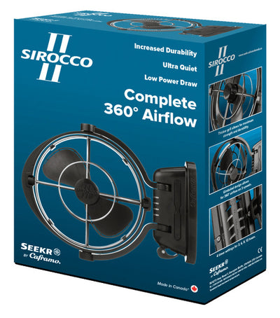 Ventilator Sirocco 12 / 24 V - Schwarz