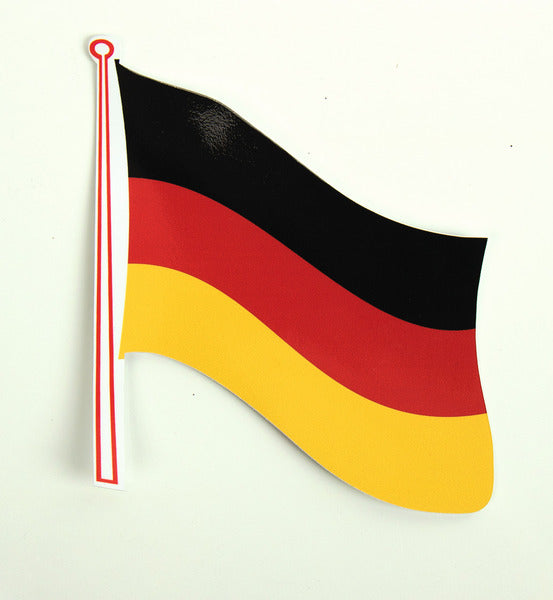 Flaggenaufkleber Deutschland 2er Pack, 145 x 125 mm