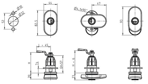 Chiusura twist-lock Double Red con doppio indicatore ottico di apertura