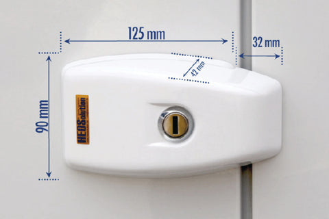 VAN Security per porte scorrevoli, posteriori e a battente bianco