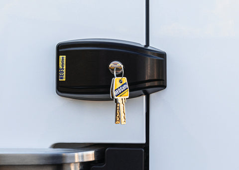 Serratura per porte posteriori e a battente, set da 2