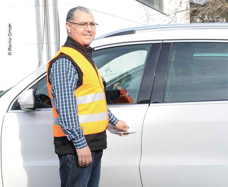 Warnweste Italien orange Vorschrift