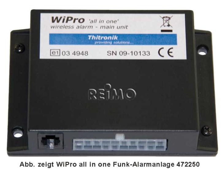 Funk-Alarm WiPro "all in one" als vormontierter Einbaukit Für Iveco Daily ab 06