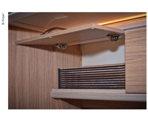 KIIPER-Mini set di reti portaoggetti da 3 pezzi, per larghezza di installazione 200 mm, foderate in nero