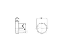 LED-Begrenzungsleuchte, 12V, 1W, klar, 700 mm Kabel, IP67