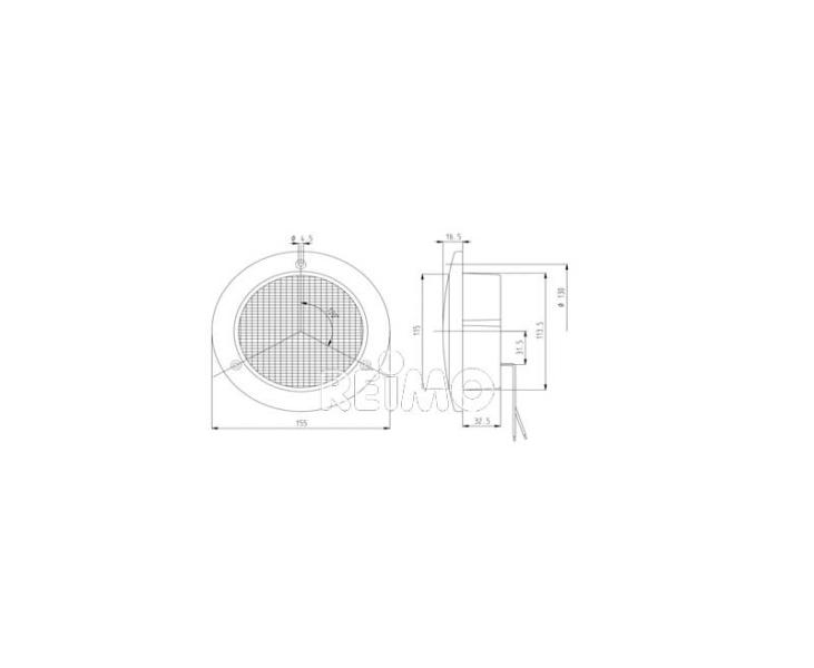 LED-Blinker, 12V, 3/W gelb IP67 500 mm Kabel