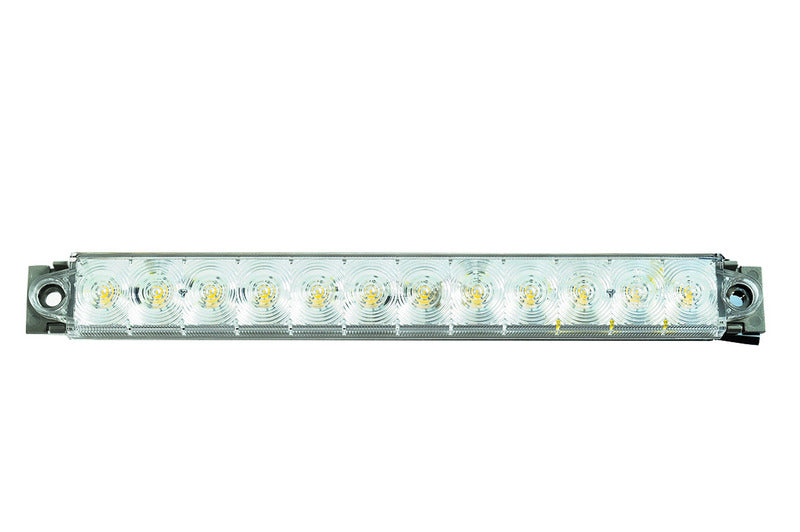 LED-Blinkleuchte klar/chrome, Kat2a, 9-32V, 2,4W W IP67, 500mm Kabel