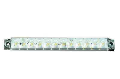 LED-Blinkleuchte klar/chrome, Kat2a, 9-32V, 2,4W W IP67, 500mm Kabel