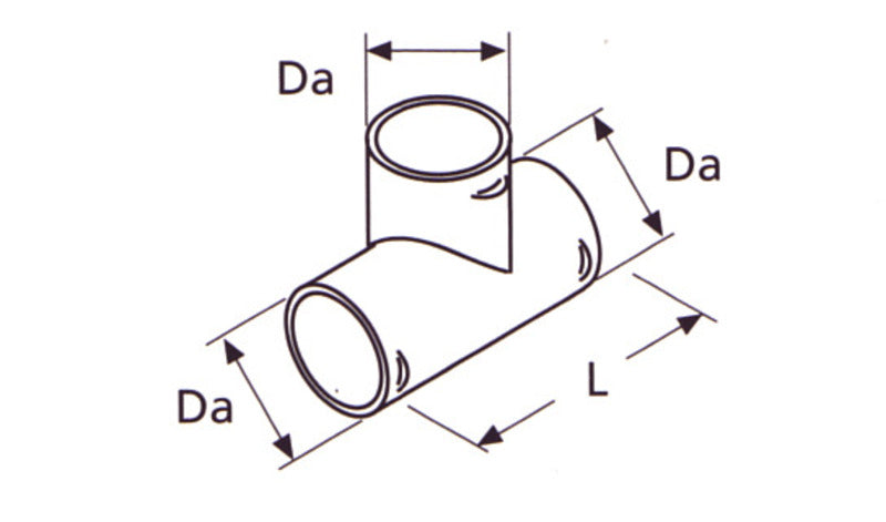 T-Stück zur Rohrverbindung 60mm