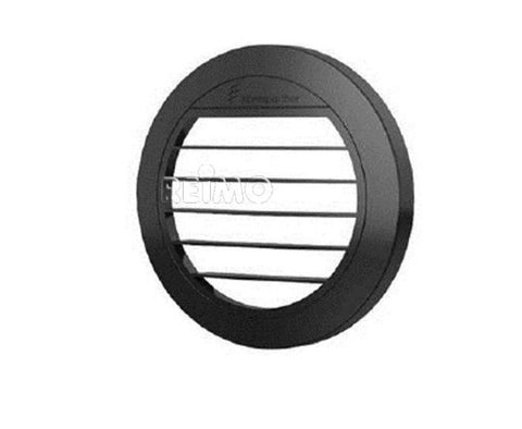 Bocchetta piatta 0° per riscaldatore ausiliario Airtronic D2, Ø50/60mm, nero
