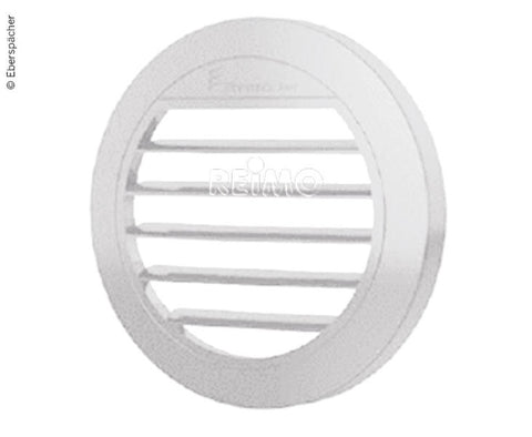 Bocchetta piatta 30° per riscaldatore ausiliario Airtronic D2, Ø50/60mm, bianco