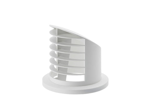 Presa d'aria alta 90° per riscaldatore da parcheggio. Airtronic D2, Ø50/60mm, bianco