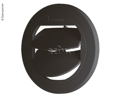 Bocchetta di ventilazione nera chiudibile per Airtronic D3, Ø90mm