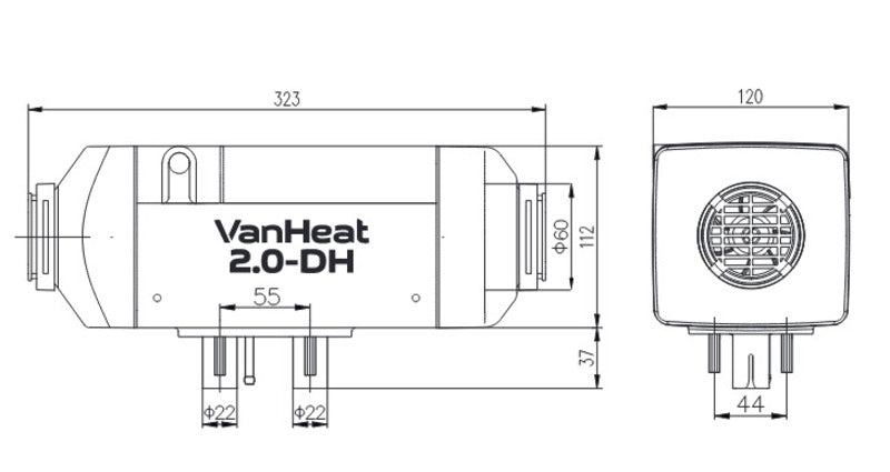 Carbest VanHeat 2.0-DH Diesel Standheizung - 2 KW