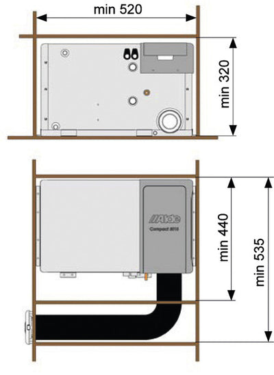 Alde Gas-Warmwasserheizung Compact 3030