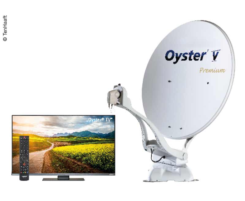 Oyster® V Sat-Anlage 85 SKEW Premium mit 32" Oyster® TV