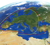 Système satellite Cytrac DX Vision, y compris l'unité de contrôle