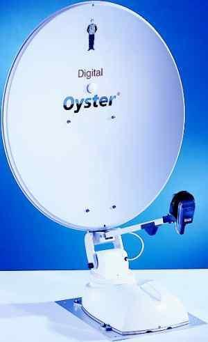 Sat-Anlage Oyster-85 digital CI Ø 85 cm mit Receiver