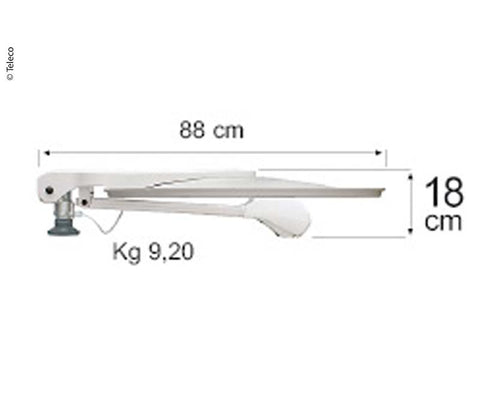 Sistema satellitare Voyager Digimatic 65 con DSF90E/HD e albero