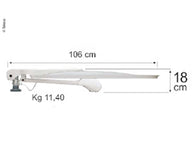 Sistema satellitare Voyager Digimatic 65 con DSF90E/HD e albero
