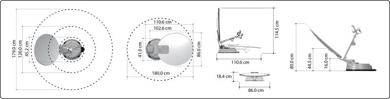 Carbest Multi-Sat X85 Twin + Skew - Sat-Anlage 85 cm