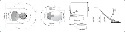 Carbest Multi-Sat X85 Twin + Skew - Sat-Anlage 85 cm