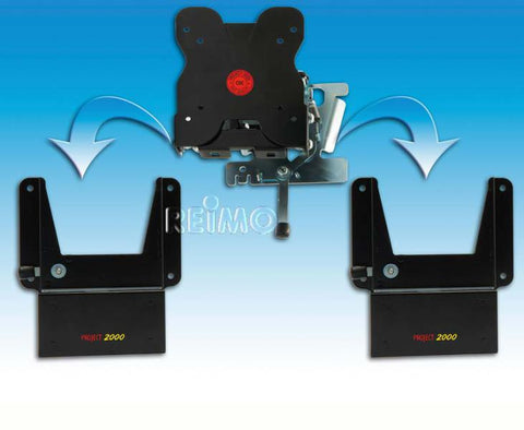 TV-Wandhalter herausnehmbar mit 12V und Antennensteckdose