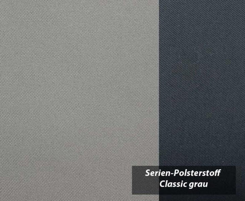 Panca letto Ford Custom V3000 taglia 10, 3 posti, rivestimento Classic grey bicolore.