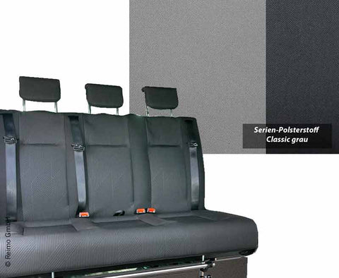 Panca/sedile letto V3000 taglia 17 per Renault Trafic, Opel Vivaro, Fiat Talento - Grigio classico