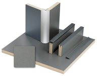 Pannello per mobili antracite metallizzato - laminato HPL - 1/4 tavola