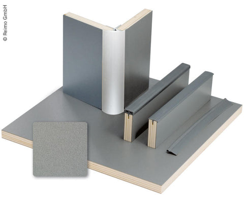 Pannello per mobili antracite metallizzato - laminato HPL - 1/4 tavola