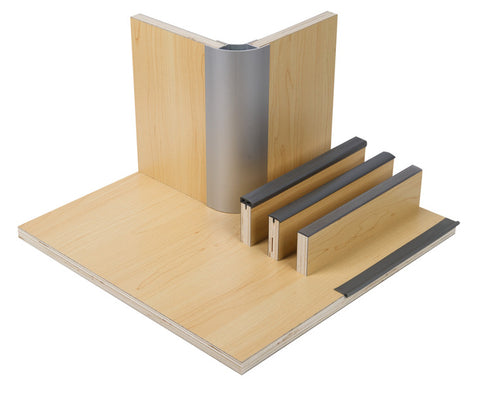 Pannello per mobili in acero - laminato HPL - 1/4 di tavola