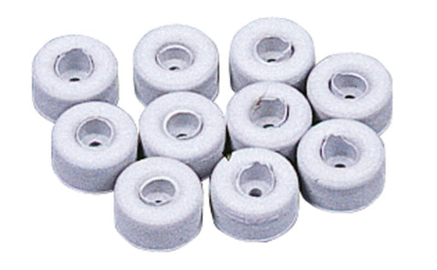 Ammortizzatori in gomma 10 pz. Grigio chiaro - bianco