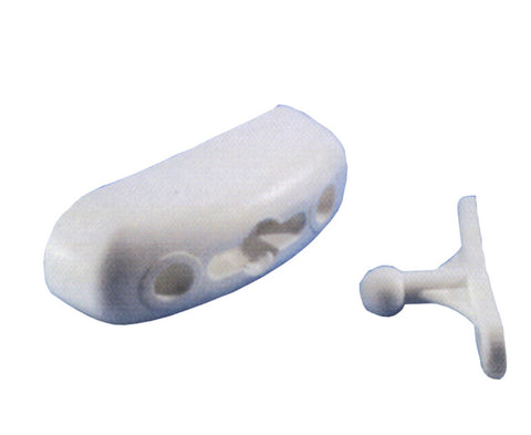 Butoir de porte en plastique (blanc)