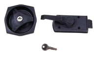 Caravan Türschloss für Wandstärken 25–35 mm – Schwarz