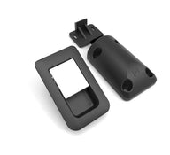 Serrure de porte 36x59mm Noir Mat/Chrome Épaisseur de porte 12-18mm