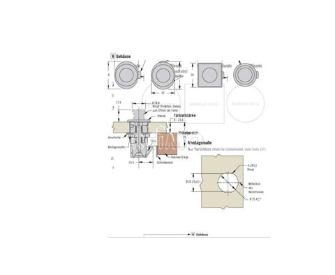 PunktPushLock33x38mm cromato