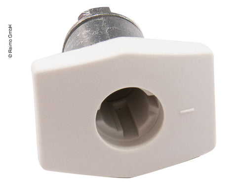 Lucchetto per valigia quadrato bianco senza cilindro + chiave