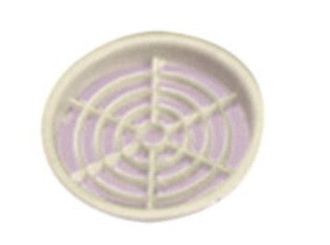 Grille de ventilation pour meuble ronde 60 mm (crème)