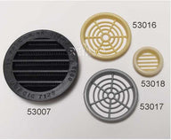Grille de ventilation pour meuble ronde 32 mm (crème)