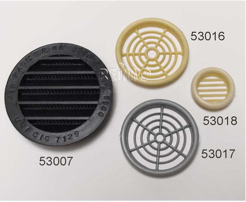 Grille de ventilation pour meuble ronde 32 mm (crème)