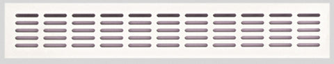 grille de ventilation 400 x 80 mm (blanche)