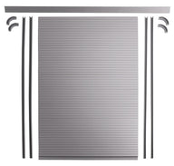 Rolltüre, grau, Komplettset