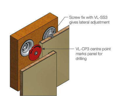 VeryLow Profile Edelstahl Screw zur Paneelbefestigung, 10 Stk.