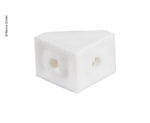 Mini connettori per mobili 10 pz. (bianco) 2 fori