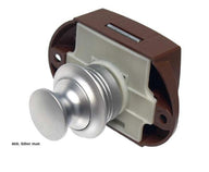Rosace Push Lock - Chrome poli et carré