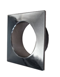 Rosace Push Lock - Chrome poli et carré