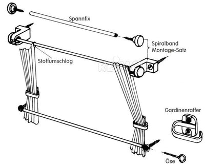 Gardinenbefestig.-Set 15m