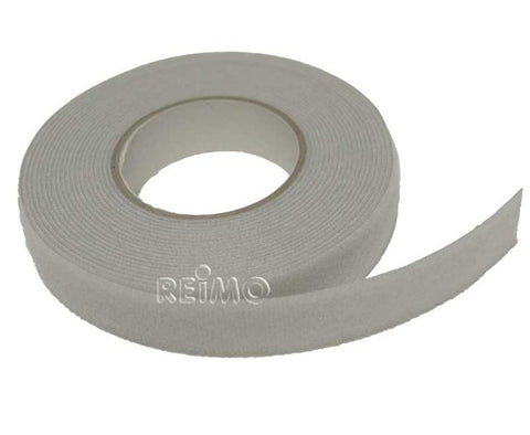 Nastro in velcro con parte in pile 10 mm (grigio) 5 m