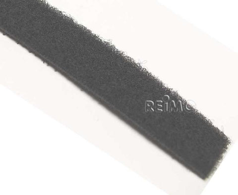 Nastro in velcro con parte in pile 10 mm (grigio) 5 m